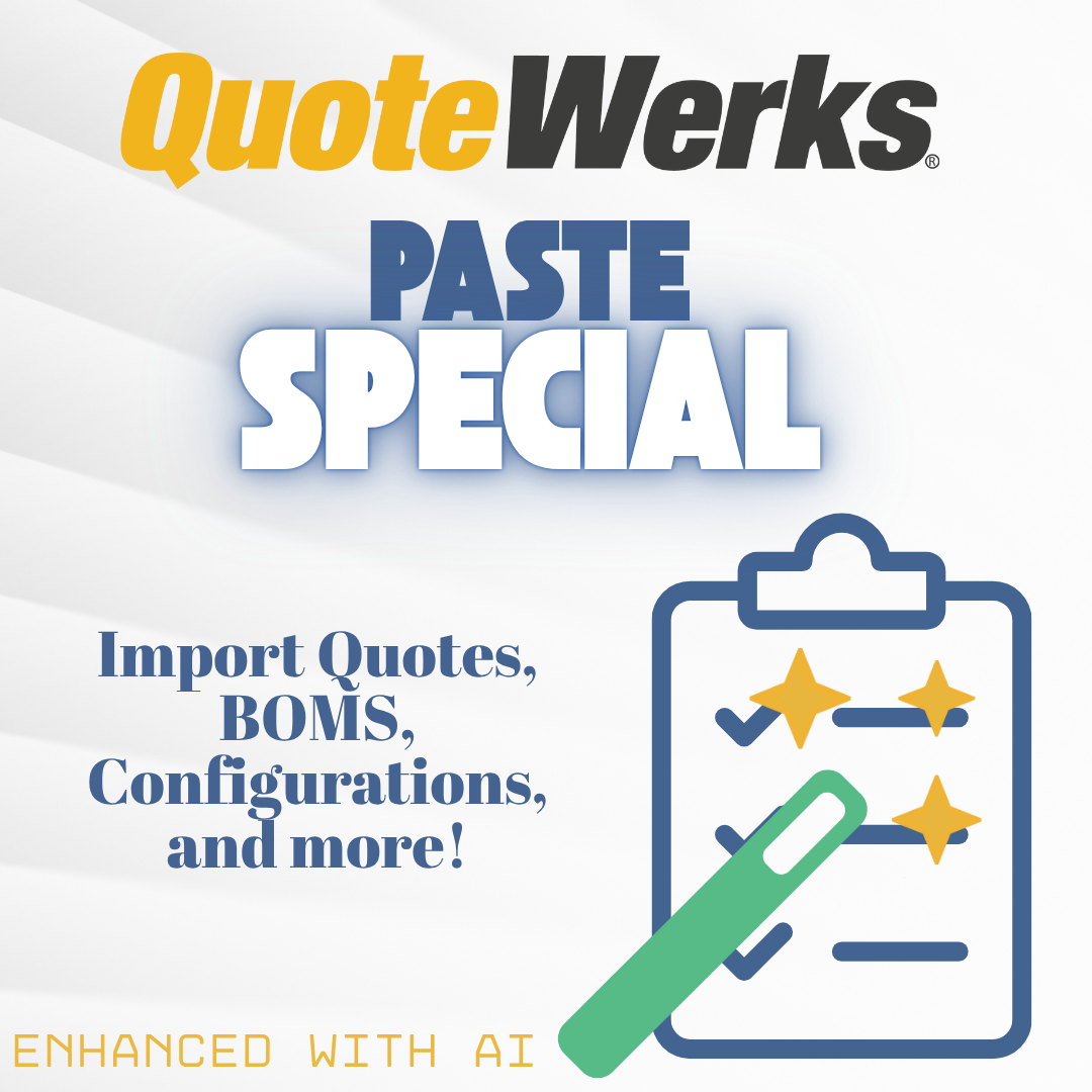Streamline Your Quoting Process with QuoteWerks Paste Special Feature