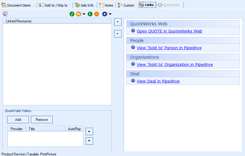 QuoteWerks is fully integrated with Pipedrive