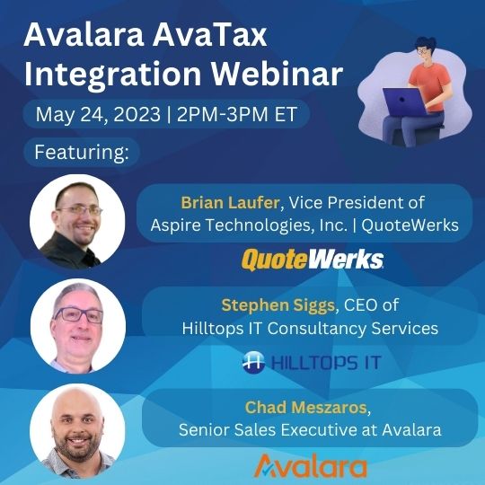 Quotewerks Avalara Webinar