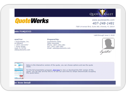 Create Quotes-On-The-Go with QuoteValet Mobile