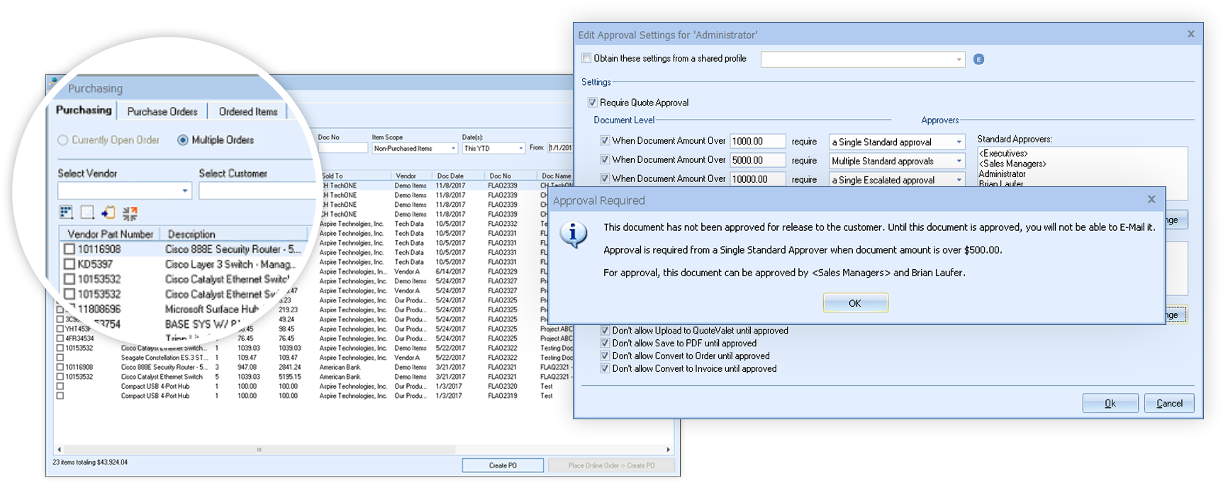 Create Purchase Orders and Reduce Quoting Errors